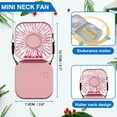 thumbnail image 7 of Cyeelves 57 in 3-Speed Foldable Hanging Neck Portable Handheld Fan, 7 of 7