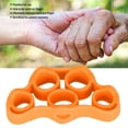 thumbnail image 4 of Hand Grips, Durable Finger Exercise Ring, Strong Resilience Office For Home Rest Room Green,Orange,Lake Blue, 4 of 8