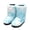 Blue, variant on Women Faux Fur Boot Furry Fluffy Snow Boot Short Boots Warm Comfortable Outdoor Flat Shoes