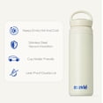 thumbnail image 2 of MAVIÉ 12oz Tumbler With Compartment for Ice, Double Insulated Stainless Steel Water Bottle With Twist Cap & Sip Lid, Travel Size for Purse & Reusable, Cup Holder Friendly Travel Coffee Mug (Cream), 2 of 7