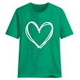 thumbnail image 6 of Alllist Spring Tops for Women 2024 Green Crew Neck Short Sleeve Graphic T-Shirts Womens Blouses Dressy Casual, 6 of 6