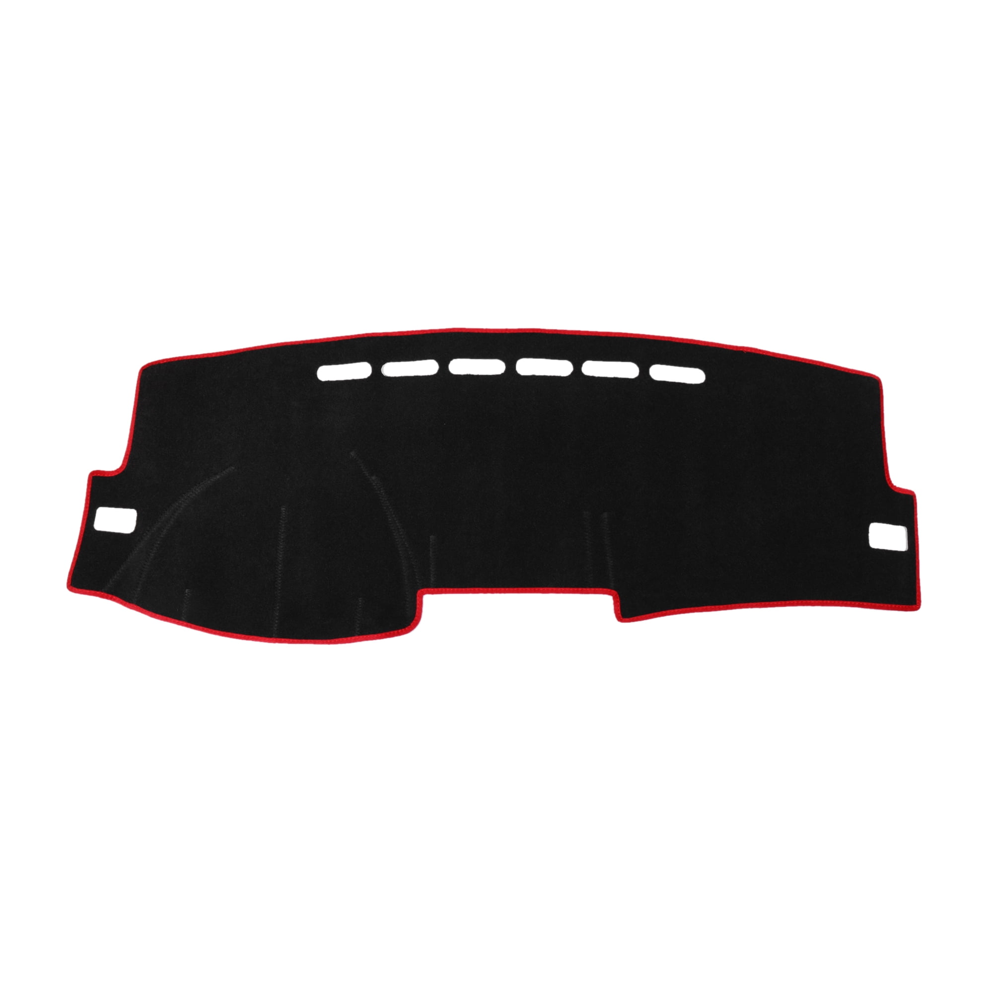 Unique Bargains Car Dashboard Cover Nonslip Black Red Dash Pad Carpet
