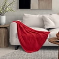 thumbnail image 6 of Cozy Tyme Aliyana Chenille Diamond Cable Knit Throw, Super Soft Warm Blanket, 50 x 60 Inches, Cream White, 6 of 10