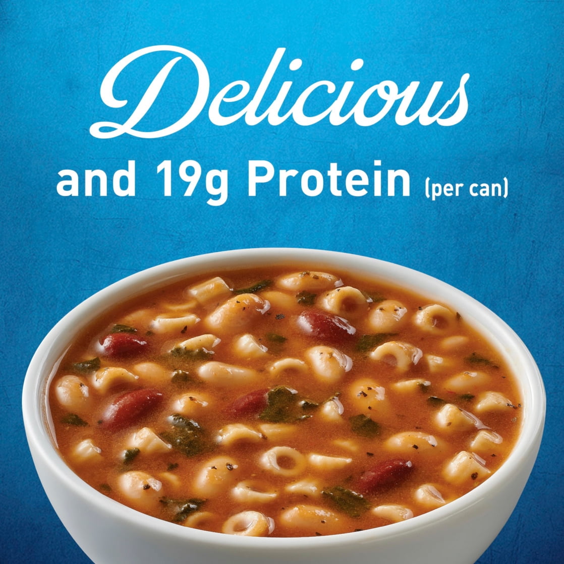 (2 pack) Progresso Italian-Style Bean and Pasta Protein Soup, Vegetarian, 18.5 oz