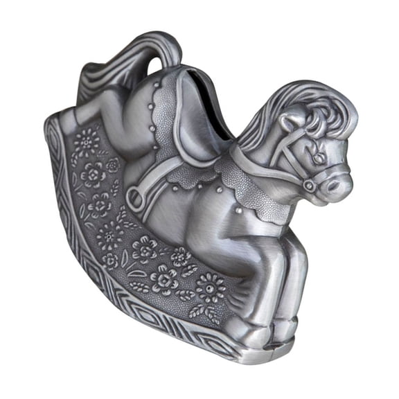 FRCOLOR Rocking Horse Coin Bank Kids Adorable Money Saving Box Piggy Bank Metal Money Coin Piggy Bank Money Box Piggy Bank Money Piggy Bank
