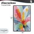 thumbnail image 4 of Stupell Industries Modern Dotted Bloom Expression Black Framed Giclee Art, 16 x 24, by Chromatic Storm Studio, 4 of 8
