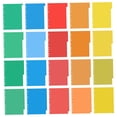 thumbnail image 4 of LEEYNEER 20 Pages Colored Plastic Classification Dividers Index Card Tabs, 4 of 8