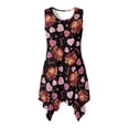 thumbnail image 4 of FUIALDOLG Lovely Highland Cow Rose Womens Summer Sleeveless Dress Loose Fit Pleated Sundress With Pocket Elegant Cocktail Party Maxi Dresses for Valentines Day Wedding Party,XL, 4 of 7