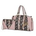 thumbnail image 4 of Addison Snake Embossed Vegan Leather Womens Tote Bag with matching Wristlet - 2 pieces by Mia K, 4 of 7