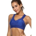 thumbnail image 5 of Women's Sports Bra Racerback Full Coverage Wireless Bra Active Wear Yoga Gym Workout, 5 of 7