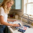 thumbnail image 3 of Patriotic Independence Day Kitchen Hand Towel, High Absorbency Cotton Rich Towel, Ideal for Cooking, Baking, Dish Drying & Festive Home Kitchen Decor, 4th of July Essential Accessory, 24*16in, C, 3 of 6
