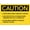 Warning Sign 1, variant on Caution Chemical Goggles Required Metal Sign 12 x 8 Inches - Rust-Free Aluminum, UV Ink Printing, Durable Weatherproof Outdoor Use for Home, Lab, Factory