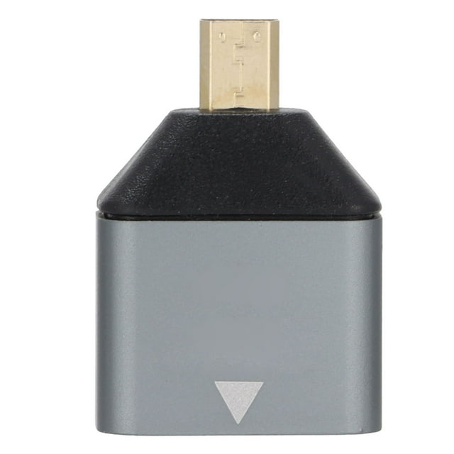 HD Multimedia Interface Adapter, Micro Male To Female Adapter Video Transmission Aluminum Alloy Durable For Mobile Phones