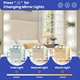 thumbnail image 2 of ModFusion Vanity Mirror with 3-Color LED Lights, Speaker & Wireless Charger, 23" x 18" LED Lighted Touch-screen Vanity Makeup Mirror with Dimmable Bulbs, 2 of 11