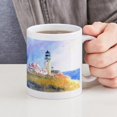 thumbnail image 4 of CafePress - Cape Cod Light Print Stainless Steel Travel Mugs - 11 oz Ceramic Mug - Novelty Coffee Tea Cup, 4 of 4