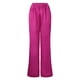 thumbnail image 4 of Conjunto de satén de 2 piezas para mujer: camisa de manga larga con botones y pantalones anchos, informal/pijama, tallas S-XXL, 4 of 6