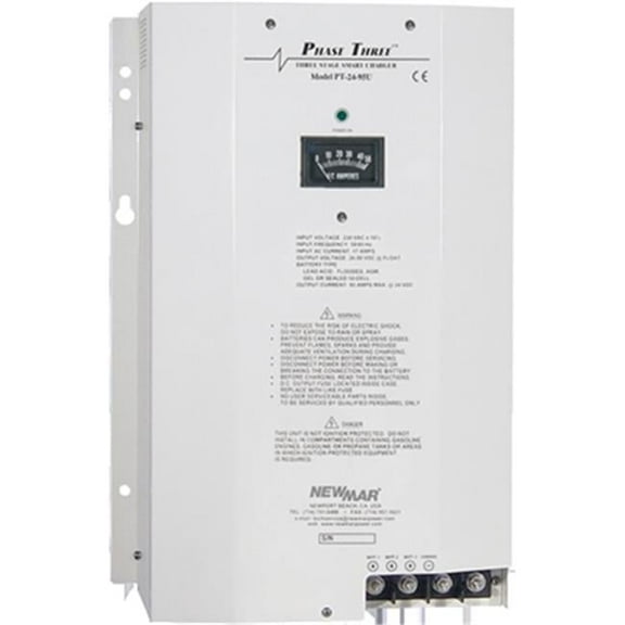 Newmar NMR-PT-24-95U Phase 3 24V 95A 3 Bank Battery Charger
