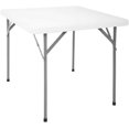 thumbnail image 4 of Mesa Plegable Cuadrada de Plastico, Mesa para Interiores y Exteriores, Medidas: 86cm Largo y 74cm Alto, Plastico Reforzado, Soporta 100Kg, Color Blanco, 4 of 13