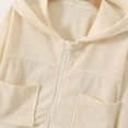 thumbnail image 5 of JAJAHO Kids Girls Hooded Jacket Lightweight Spring Long Sleeve Zip Up Hoodies With Pockets Outwear 4-10 Years Comfortable Tops, 5 of 9