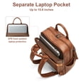 thumbnail image 5 of Shrrie Laptop Backpack for Women 15.6 inch Travel Leather Backpack Purse Work Computer Backpacks for Business College, 5 of 7