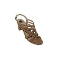 thumbnail image 1 of SANDALIAS DE VESTIR Y FIESTA TACONES LEON DAMA MUJER GAMUZA CAFE CAMEL 011906 LEON  011906p, 1 of 3