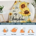 thumbnail image 6 of Sunflower Throw Blanket Gift for Kids Small Spring Summer Floral Blanket Girls Boy Child Baby Bed Soft Fuzzy Plush Fleece Blanket Yellow Flower Couch Sofa Decorative Blanket 40x50, 6 of 6