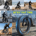 thumbnail image 5 of Caroma Peak 800W Electric Scooter for Adults with Seat, 16" Fat Tire E-Scooter for All-Terrain, 20Mph Max Speed, 25 Miles Range, Motorcycle Style E Scooter with Basket,Gray, 5 of 7