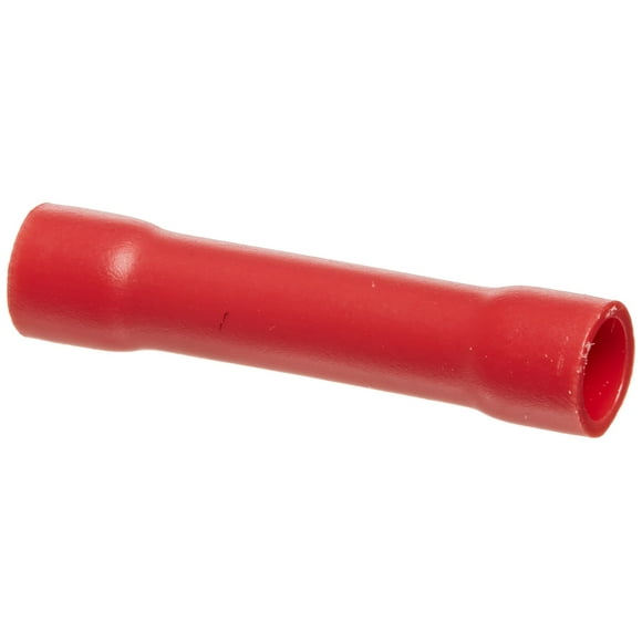 NSI B22-V-S Vinyl Insulated Butt Connector, Small Packs, 22-18 Wire Size, 1.004" Length