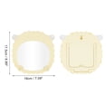 thumbnail image 2 of 1 Pc Espejo Cosmético de Escritorio en Forma de Oveja para Mujeres, Ideal para Viajes de Negocios y Vacaciones, Espejo de Plástico Plateado Amarillo, 2 of 3