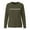 Freedom1# Army Green, variant on Freedom Shirts for Women Long Sleeved Patriotic Letter Prints T Shirt With Round Neckline Outdoor Activities Casual Comfort Fit Daily Wear