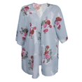 thumbnail image 2 of Boho Impreso Gasa Verano Blusa Gray XL Hugo mujeres del kimono de la gasa, 2 of 10
