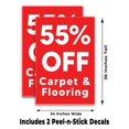 thumbnail image 2 of 55 Percent Off Carpet and Flooring (24" X 36") Vinyl Decal Only (Pack of 2) |Sign|Sticker|Poster, 2 of 4
