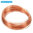 thumbnail image 2 of Uxcell Half Hard Copper Wire, 26Gauge/0.4mm Diameter 15m/49.2ft Spool Craft Wire, 2 of 5