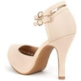 thumbnail image 3 of Dream Pairs Women's Classy Mary Jane Double Ankle Strap Almond Toe High Heel Dress Shoes Office-02, 3 of 3