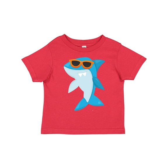 Inktastic Cute Shark, Cool Shark, Shark with Sunglasses Boys or Girls Toddler T-Shirt