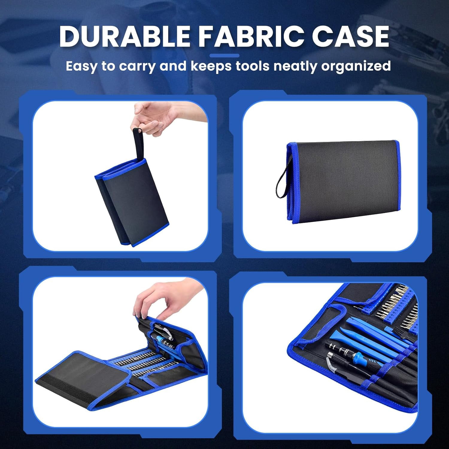 168Pcs Precision Screwdriver Set for Electronics–Multi-Bit Repair Tool Kit for iPhone,MacBook,Laptop,Tablet,PS4,Xbox,Nintendo|Magnetic Mat,ESD Tweezers,Suction Cup&Spudger|Comes with Repair Tool Bag