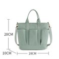 thumbnail image 2 of Bolsos De Mujer Bolsa de viaje de lona con múltiples bolsillos para axilas Casual Color sólido simple para el trabajo Tmvgtek Para Estrenar, 2 of 6