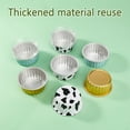 thumbnail image 4 of Seyotauo 20 PCS Mini Aluminum Foil Cupcake Baking Cups Round Cupcake Foil Liners Tart Pie Tin Pan Holder - Disposable Mini Cake Containers Flan Molds for Pudding, Souffle, Party, Wedding, 4 of 9