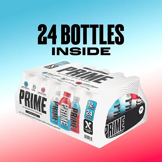 Prime Hydration Drink Variety Pack, 12 fl. oz., 24 pk