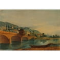 thumbnail image 2 of Prilidiano Pueyrredòn 14x11 Black Ornate Wood Framed Double Matted Museum Art Print Titled: Landscape (Switzerland) (Between 1840 and 1870), 2 of 5