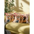 thumbnail image 5 of Outdoor Pillows Waterproof, Happy Fall Bedding Throw Pillows with Insert for Couch Sofa Bed, Cute Dogs Maple Branch Thanksgiving Checked 12x20 Inch Pillowcases Decorative Patio Pillow Set of 1, 5 of 8