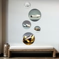 thumbnail image 3 of Designart "Futuristic Golden Luxury Car I" Exotic Car Metal Wall Art Set of 5 Piece, 3 of 5