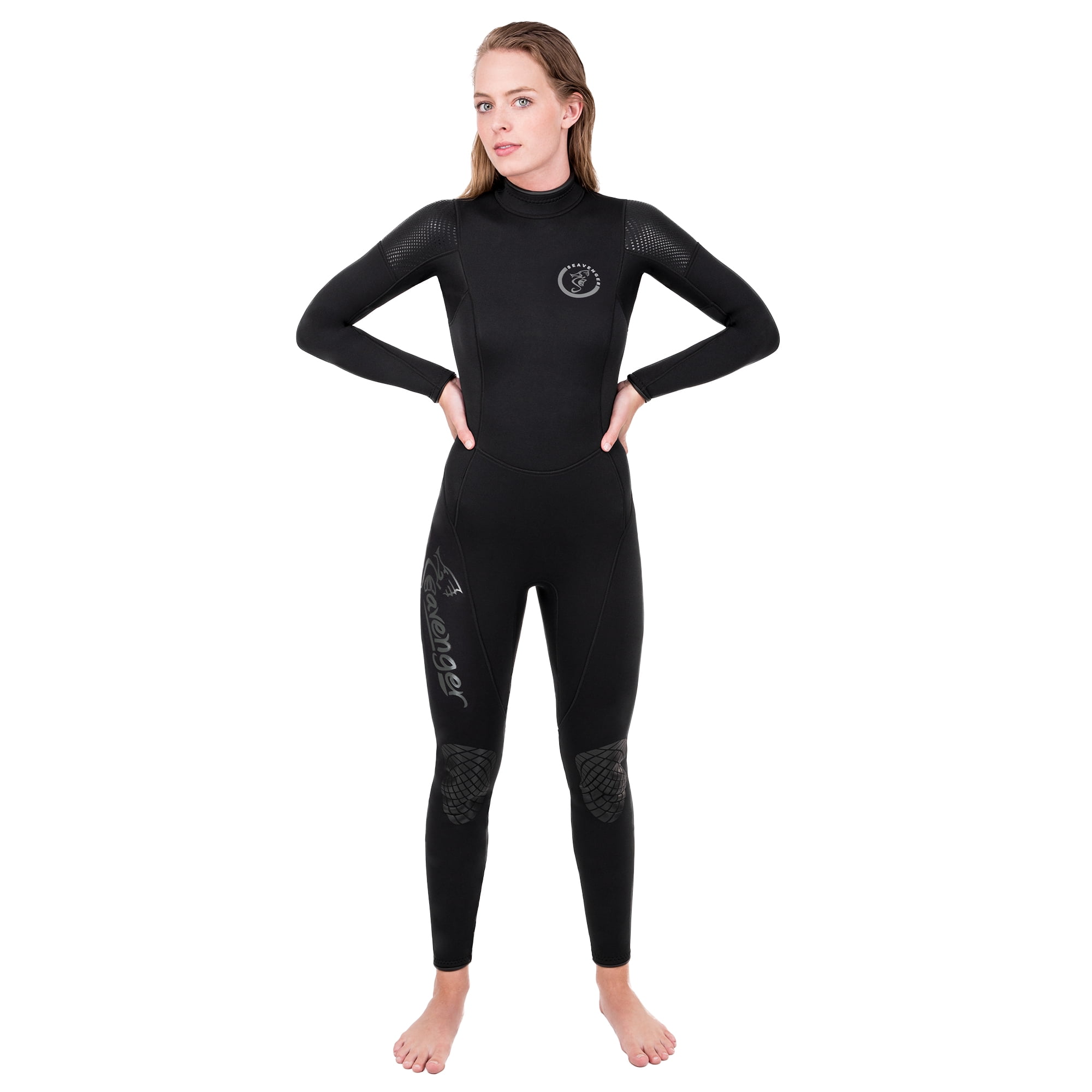 Seavenger’s 3mm Neoprene Men's Full Wetsuit Stretch Panels Logo Color Alteration 