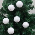 thumbnail image 2 of 6 Piezas Adornos de Bolas de Navidad de Espuma Navideña Adornos Colgantes de Navidad para Decoraciones de Aniversario de Fiesta de Navidad (Redondos) oso de fresa Electrónica, 2 of 4