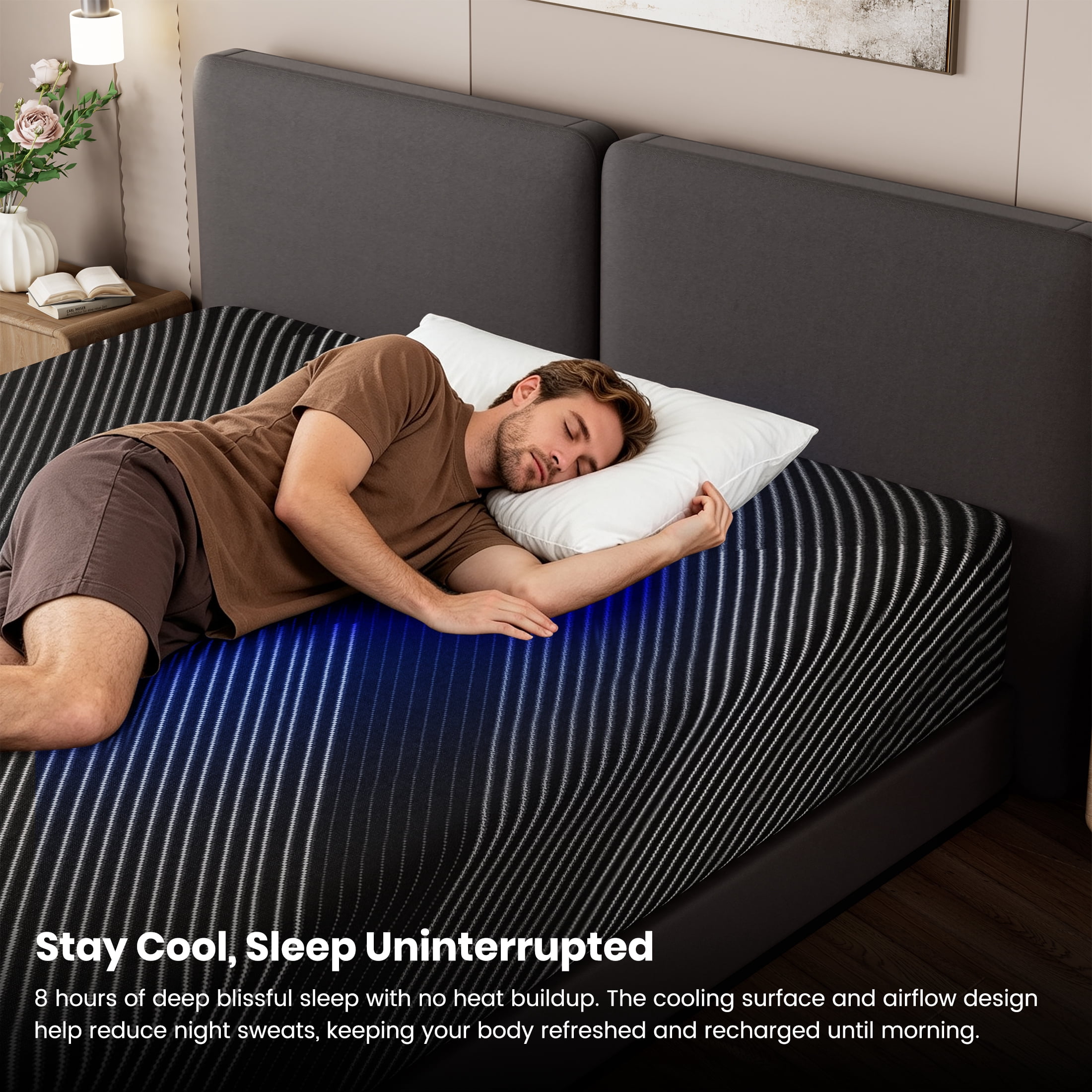 JYYA88BB 10-inch Full Size Gel Memory Foam Mattress, CertiPUR-US Certified, Bed-in-a-Box