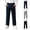 Navy, variant on Fancifize School Unifrom Chino Pants for Boys, Teens Straight Leg Flat Button Dress Pants with Pockets, Cozy Casual Trousers