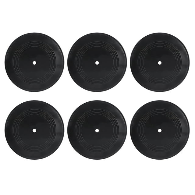 6pcs vinilo vinilo discos estilo retro pared de vinilo adornos decorativos para bar