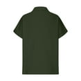 thumbnail image 5 of Mashaouyo Clearance T Shirts For Women Women's Casual Summer V Neck Beach Cotton Top Shirt With Rolled Linen Short Sleeves, 5 of 5