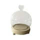 thumbnail image 4 of Cúpula de exhibición con Base de madera, vitrina transparente para decoración de mesa, manualidades, escaparate, regalos de Navidad, cúpula de cristal 15cm x 95cm Macarena Cúpula de campana de exhibición, 4 of 8