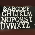 thumbnail image 3 of 8cm 26 White Large Letters Alphabet Portable Lightweight Ornament Photography Props Wedding Party Home Decoration 2#, 3 of 9